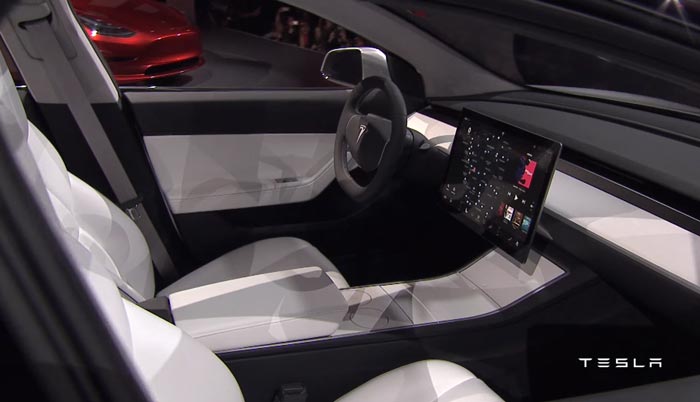 Tesla Model 3 innen Interior Innenraum - Foto: Tesla